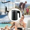 Travel Electric Kettle Tea Coffee 0.8L Stainless Steel Portable Water Boiler Pot For Hotel Family Trip Kitchen Smart Kettle Pot 5