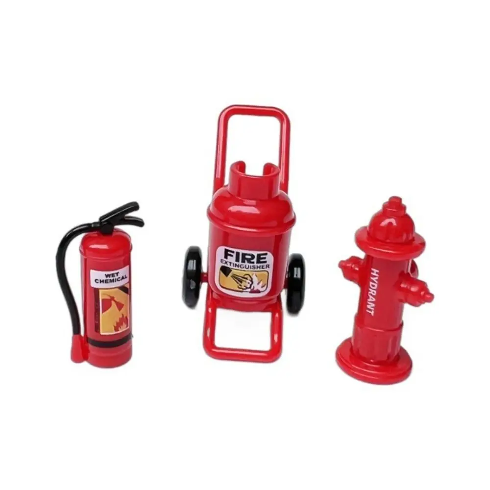 Plastic Dollhouse Mini Fire Extinguisher Acrylic Fire Hydrant Doll Accessories Doll House Decoration for 1/6 And 1/12 Dollhouse 4