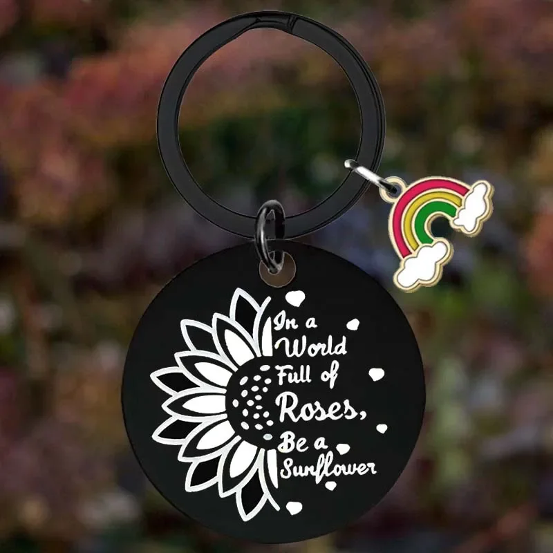 

Metal Daughter Inspirational Keychain Best Friend Birthday Christmas Gifts Key Chain Pendant Jewelry Friendship Gifts