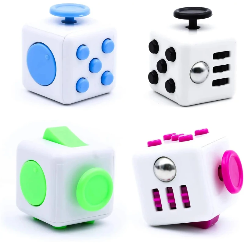 Fidget Toys Solid Color Dice Release Stress Autism Anxiety Relieve Adult Kids Anti-Stress Fingertip