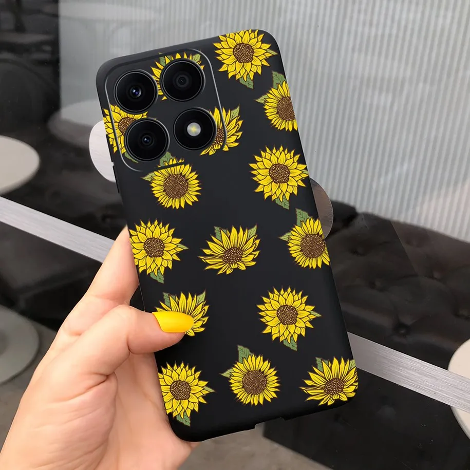 Daisy Flower Soft Silicone Phone Case Cover - Fashionable TPU Design