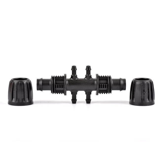 16 Mm -Es Ldpe Csőcsatlakozók Záró Anyák Kerti Vízcsatlakozó Kertészet Öntözés Mezőgazdasági Öntözőcsövek Tömlőszerelései - Image 3