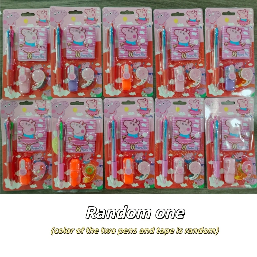 Stationery Set with Multi-Color Pens, Notebook, Highlighter, Tape, Stickers, and Party Decorations