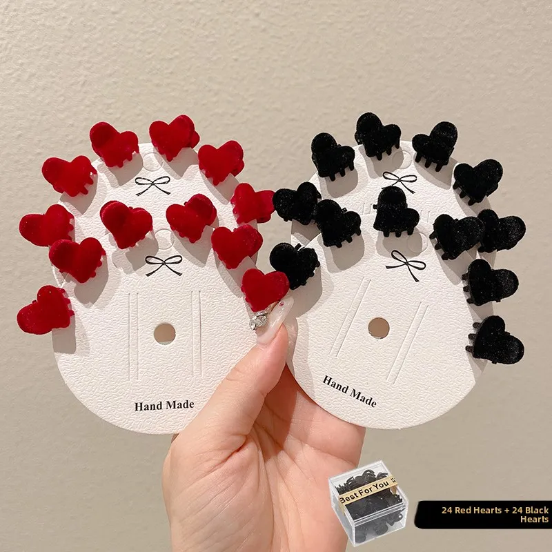 24 red hearts + black hearts