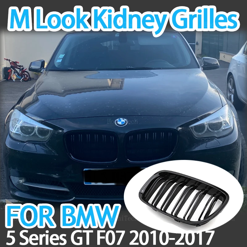

High Quality ABS Car Styling Front Kidney Grille Dual Slat Grille For BMW 5 Series GT F07 2010-2015 Dual Line Racing Grilles