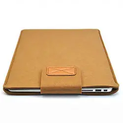 Deluxe Felt Laptop & Tablet Protective Storage Bag - Portable Office Accessory - 15 inch (Brown)