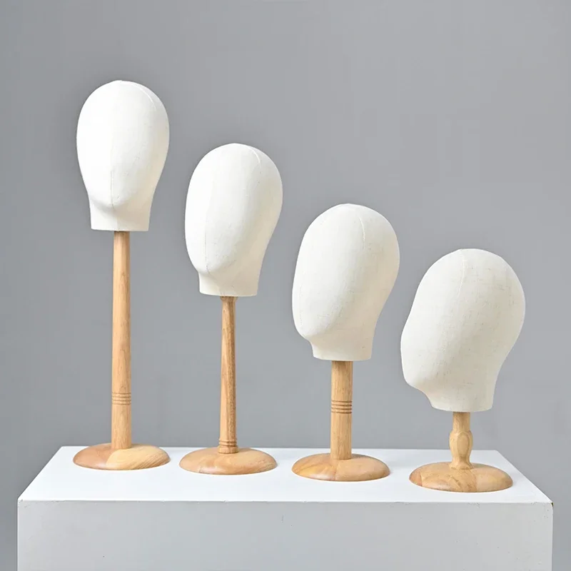 fabric-cover-mannequin-dummy-head-abstract-egghead-manikin-doll-head-with-wood-stand-for-wigs-hats-display