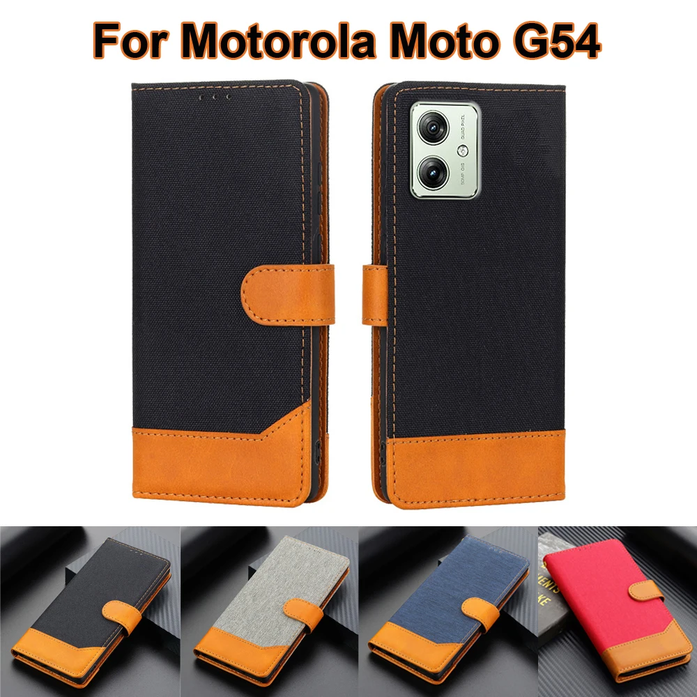 

Protection Magntic Case For Motorola Moto G54 5G чехол Book Capas Leather Phone Cases For Carcasas Moto G54 XT-2343-1 Flip Cover