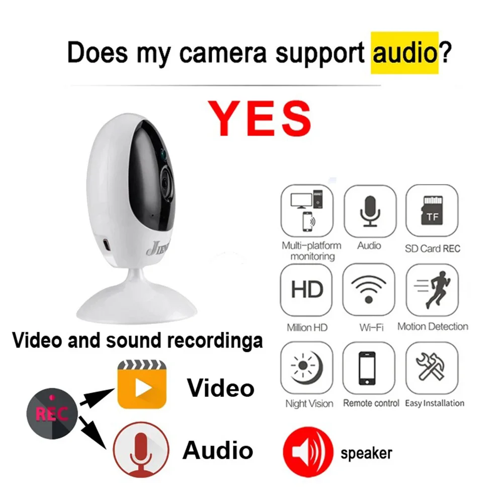 Icsee 3MP Wireless WIFI IP Camera Indoor Home Security CCTV Surveillance with Two-way Voice And Infrared Video Camera JIENUO 5