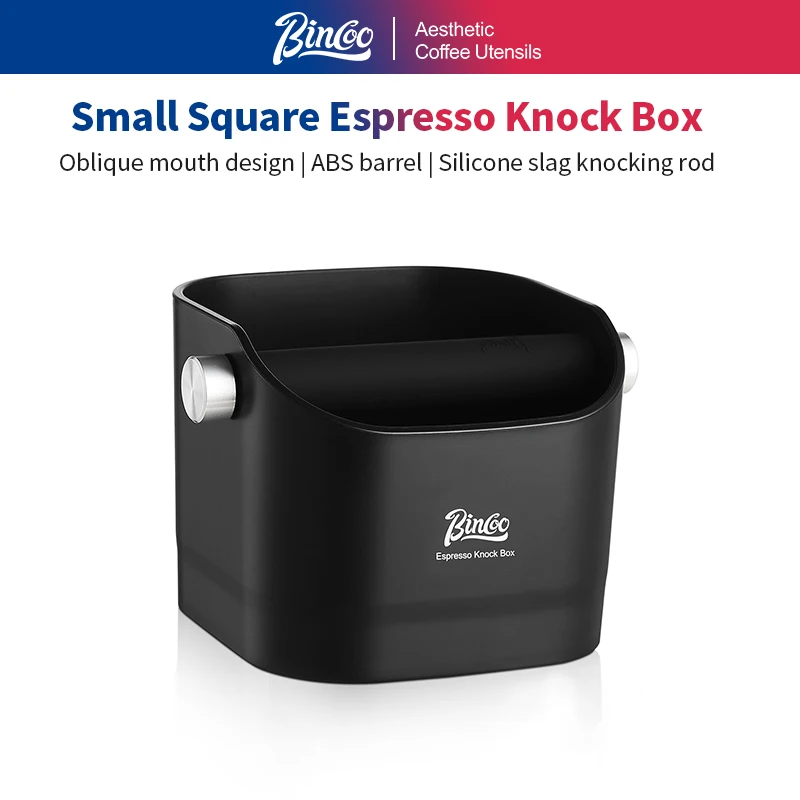 Compact Espresso Grounds Knock Box with Anti-Slip Base - Premium Barista Accessory