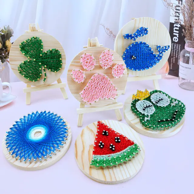 21*30cm 3D String Art Kit Thread Winding Painting DIY Material