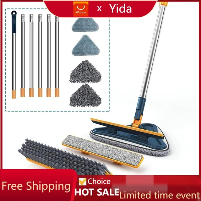 Wall Cleaner Mop, Baseboard Cleaner Tool Duster, with Extension