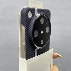 Custodia per telefono slim shockproof in carbonio Kevlar senza cornice