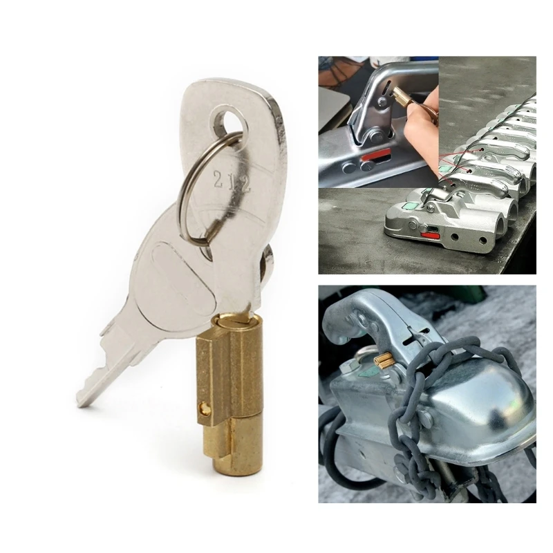 Heavy Duty Trailer Hitch Lock – Security Lock For Coupler Heads, Caravans, RVs & Boat Trailers - View #4