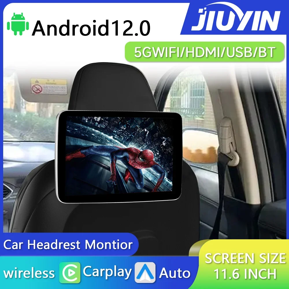 JIUYIN 11.6inch IPS Headrest Monitor Display Android Touch Screen For ...