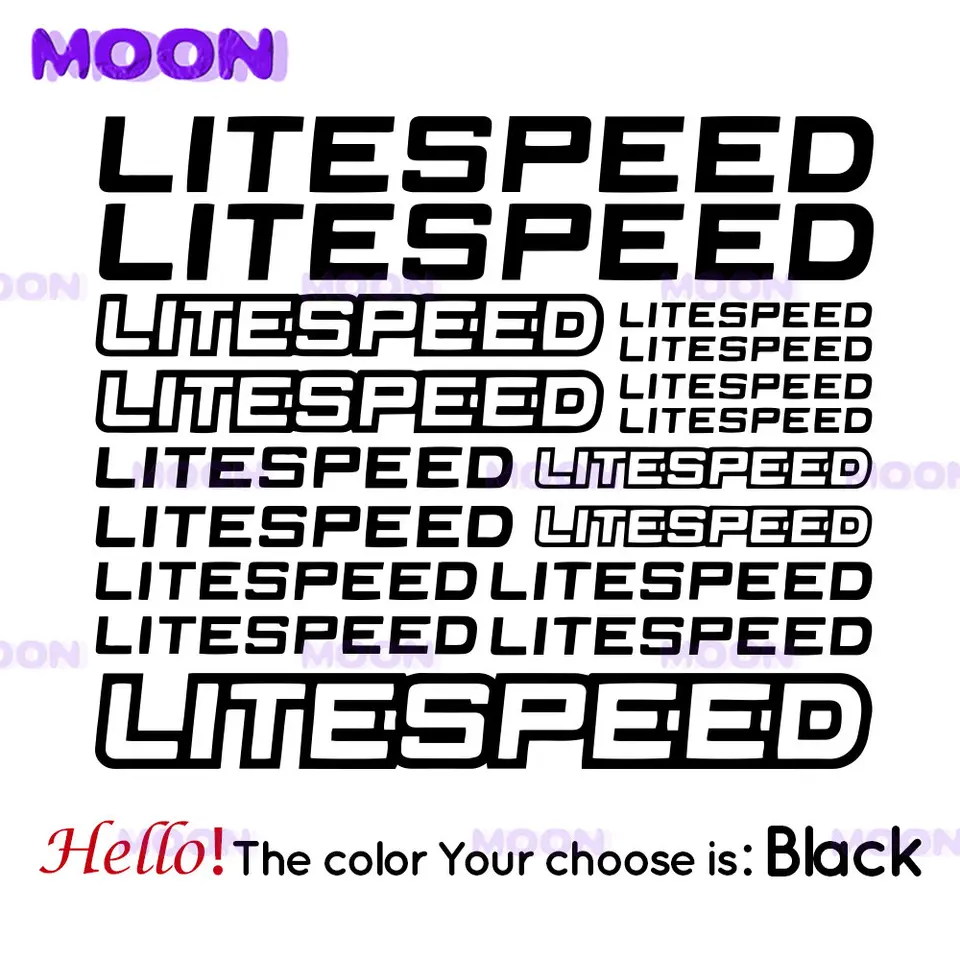 Various letters For LITESPEED Bikes Vinyl Decal Stickers Cycles