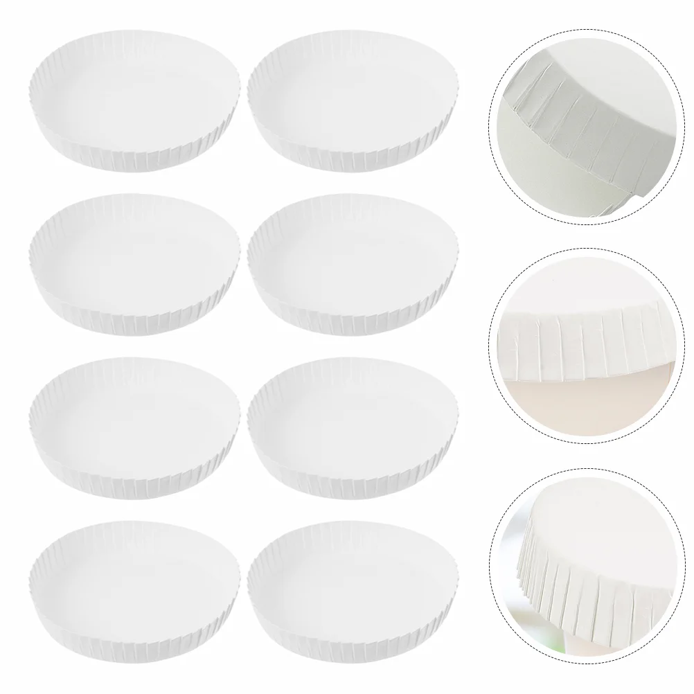 50 Pcs Disposable Paper Cup Lids for Tea Cups Kitchen Dining Bar Single Use Drink Covers Premium Paper Material Stackable Design