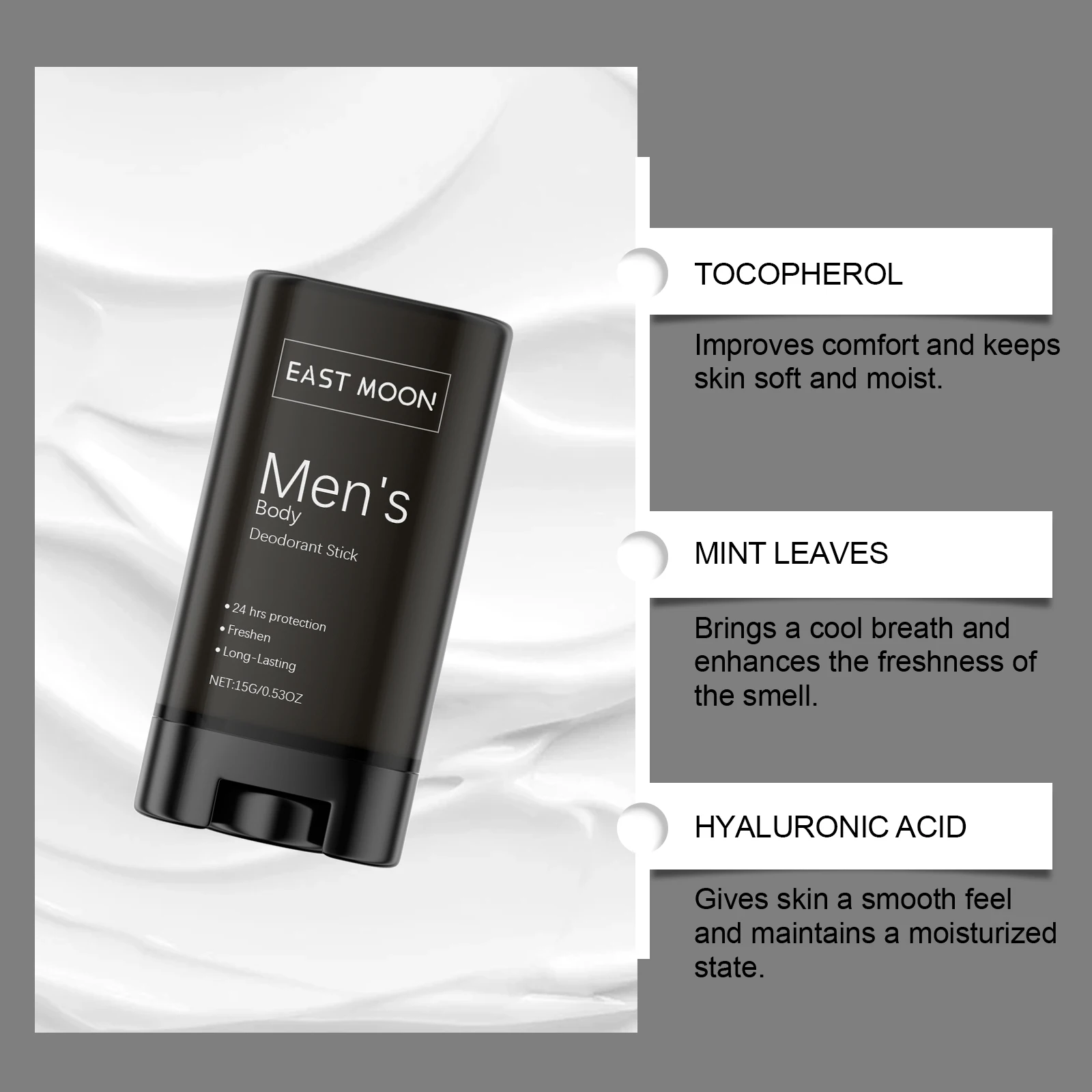 Men's Long-lasting Deodorant Stick With Fresh Scent For Underarms_voghion.com