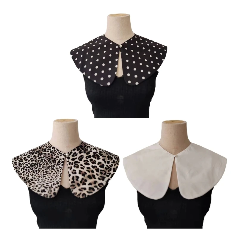 

2023 New Detachable Collar Elegant Polyester False Collar for Girl Shirt Sweater Supplies