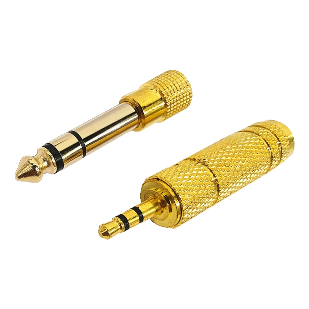 Audio Adapter Set: 6.5mm to 3.5mm and 3.5mm to 6.5mm Converters (2 Pieces), 1/4-Inch to 1/8-Inch Versatility for Enhanced Sound Connection