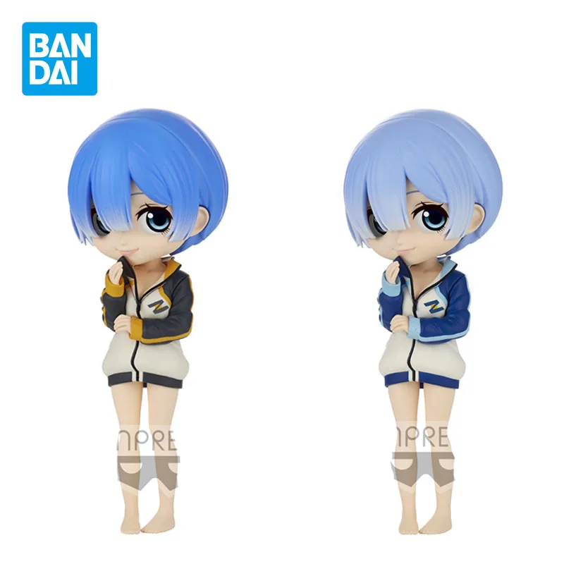 

Bandai подлинный Q Posket Re:Life In A Different World от Zero Rem аниме экшн-Фигурки игрушки для мальчиков девочек детские подарки