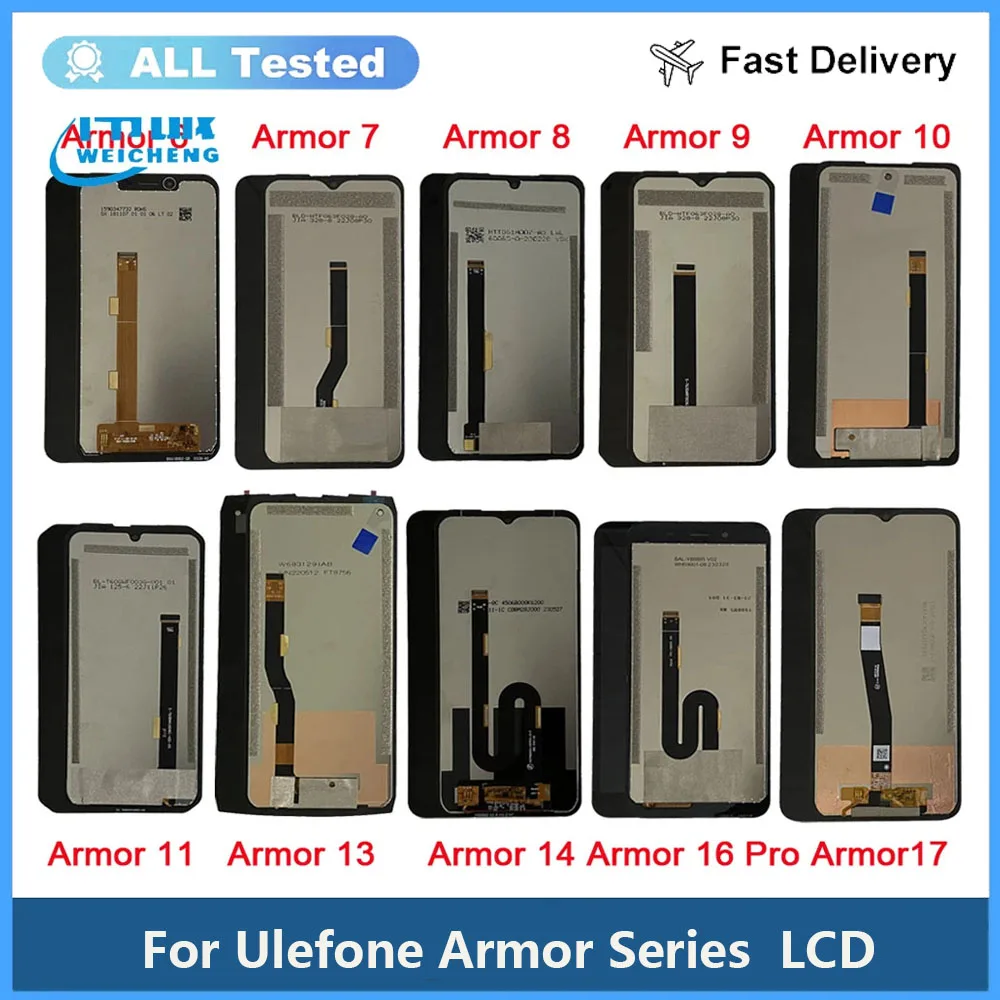 

ЖК-дисплей для Ulefone Armor 6 6S 7 7E Armor 8 Pro 9 9E 10 11, экран с дигитайзером для Armor 13 14 16 17 Pro Armor 21 22 24, ЖК-дисплей