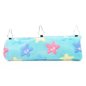 Hamster Tunnel Hammock Warm Sugar Glider Bed for Small Animal Ferret Squirrel Swing Nest Plush Tunnel Guinea Pig Accessories 6