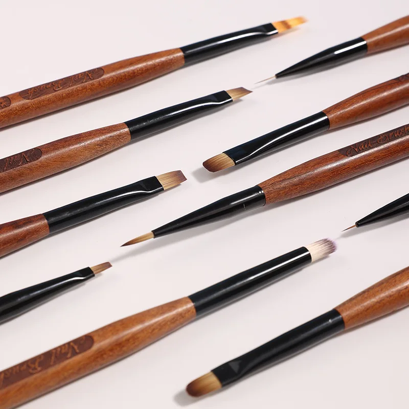 12Style Nail Art Brushes Set Nail Liner Brush Nail Painting Pen Acrylic UV Gel Brushes Crystal Ombre Manicure Tool N