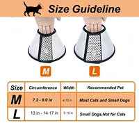 Vivifying Cat Cone, Adjustable Recovery Pet Cone, Lightweight Plastic Elizabethan Collar for Cats, Mini Dogs and Rabbits 3