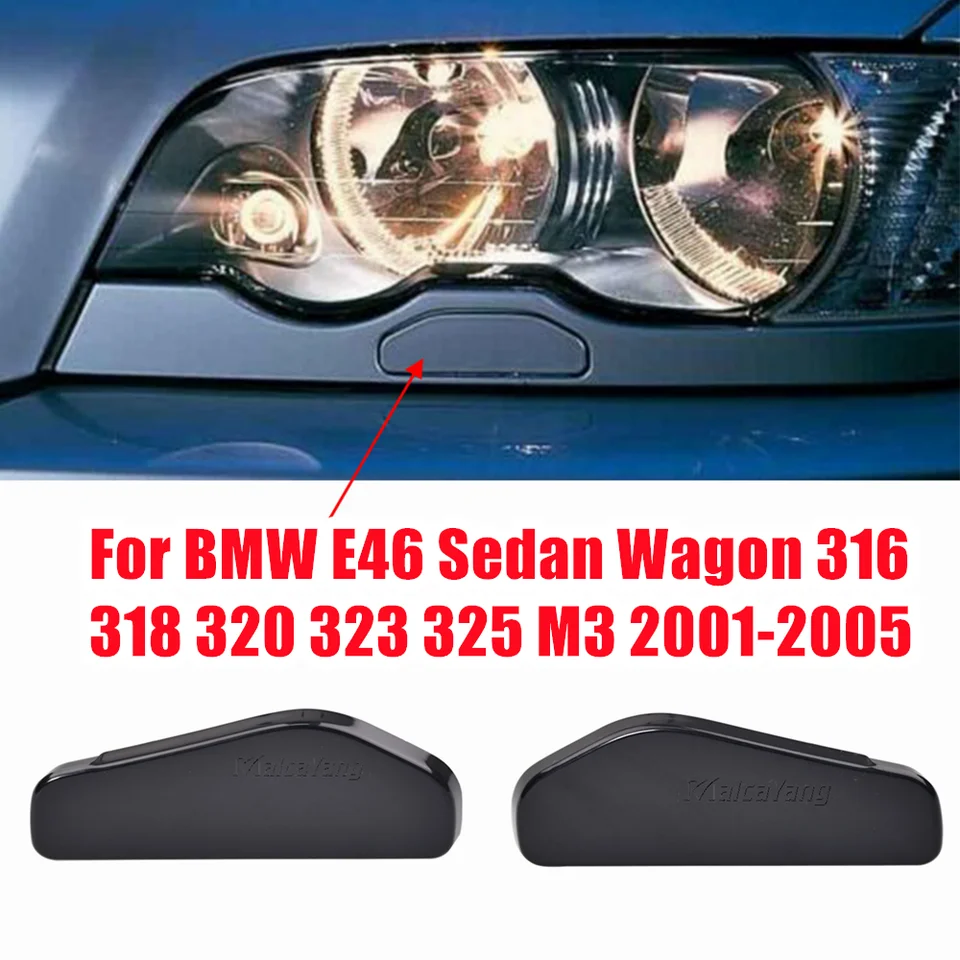 Genuine BMW E46 Sedan/Wagon Right Side Windshield Washer Nozzle Cover – OEM 61677066848