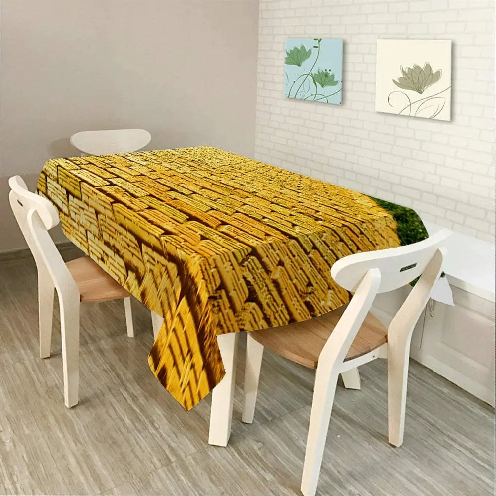 

Уникальная и универсальная скатерть из желтого кирпича для обеда
