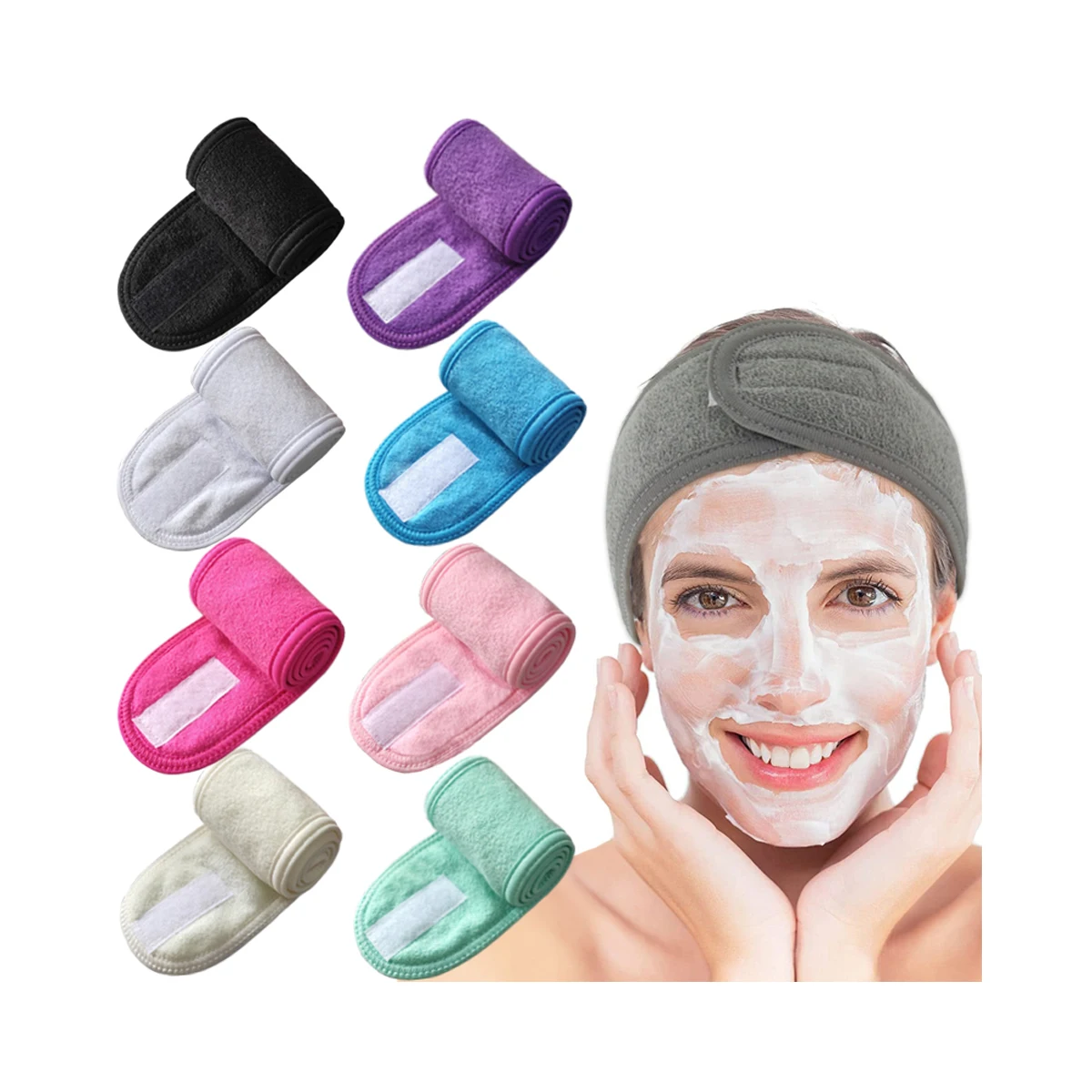 Quiet girl Hot Sale High Quality  Adjustable Spa Head Band 10 colors available