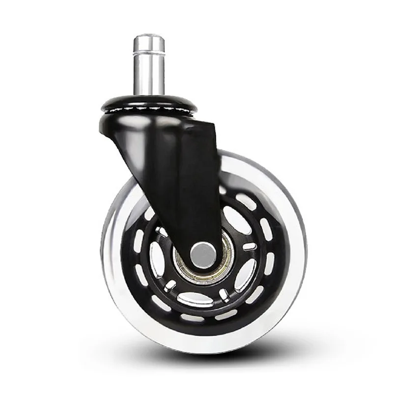 

5 uds silla con ruedas de oficina ruedas 3 pulgadas giratoria de ruedas de repuesto suave seguro ruedas para muebles de Hardware