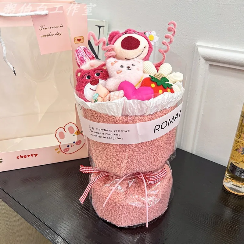 بوكيه السعادة - باقة دمى فخمة (لوتسو/ويني الدبدوب)