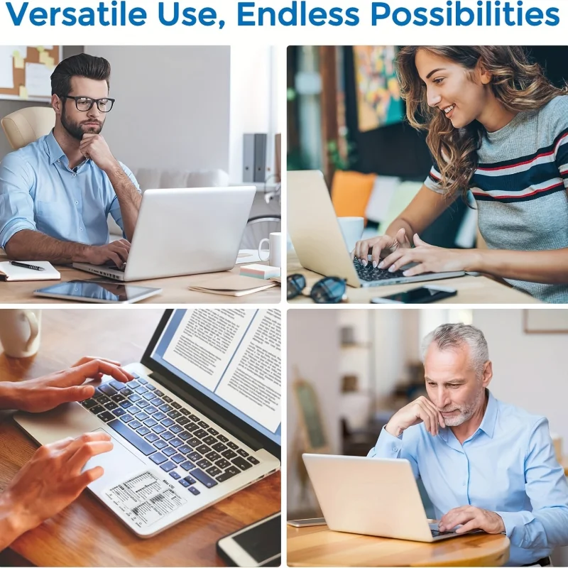 1/2pcs Word Excel Windows MAC OS 문자 그래픽 노트북 보호 스티커 용 키보드 단축키 스티커