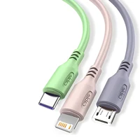 3 In 1 Super Fast Charging Cable For iPhone15 14 13 12 11 X Pro Max Micro USB Type-C Phone Charger USBC Data Cable 4