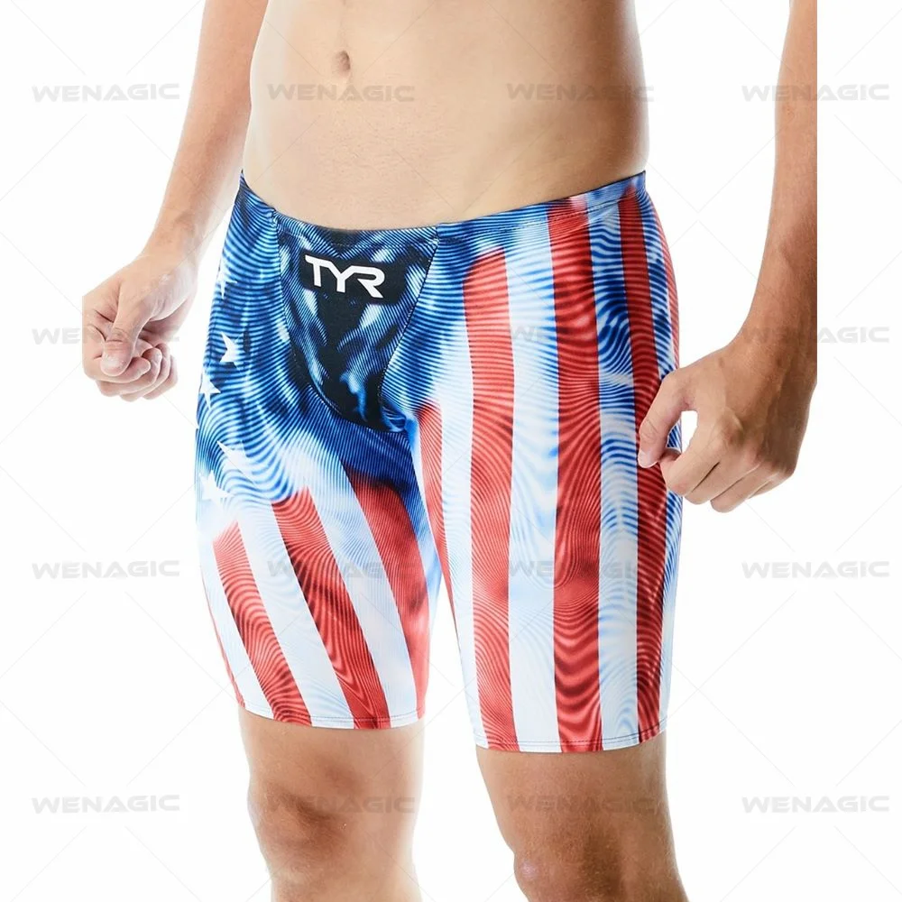 Men's Swim Jammer Athletic Training Swimsuit Beach Swim Trunks swim trunks swim shorts For Swimwear Jammers Tight Surf Shorts