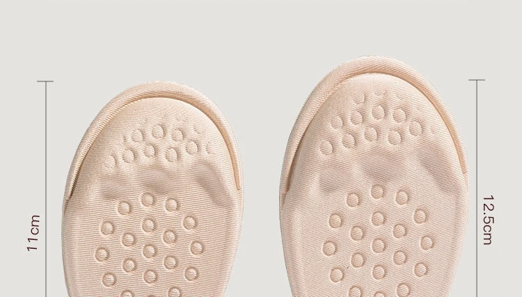 Vorfußpolster für Damen High Heels Halbe Einlegesohlen Vorfuß Rutschfeste Schmerzlinderungseinlagen Schuhgrößenreduzierer für zu große Schuhe – Detail 11
