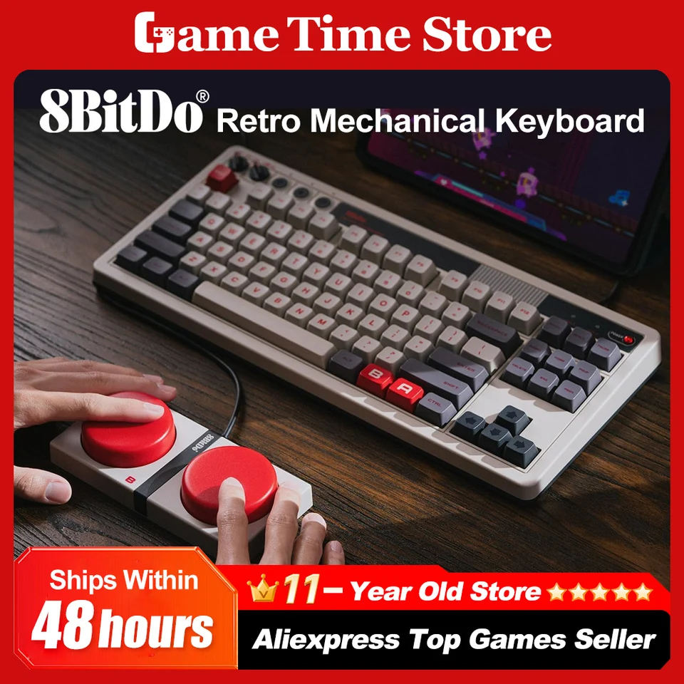 家庭用キーボード Amazon | 8BitDo レトロ 87 メカニカル キーボード、RGB バック