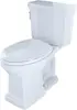Promenade II Two-Piece Elongated 1.28 GPF Universal Height Toilet with CeFiONtect, Cotton Modern and Classic Styles 3