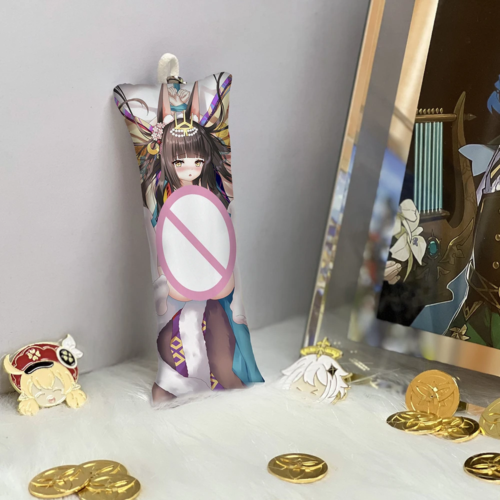

Azur Lane Mini Dakimakura IJN Nagato Keychain Phone Pendant Anime Accessories Key Ring Cute Body Pillow Bag Pendants Keyring