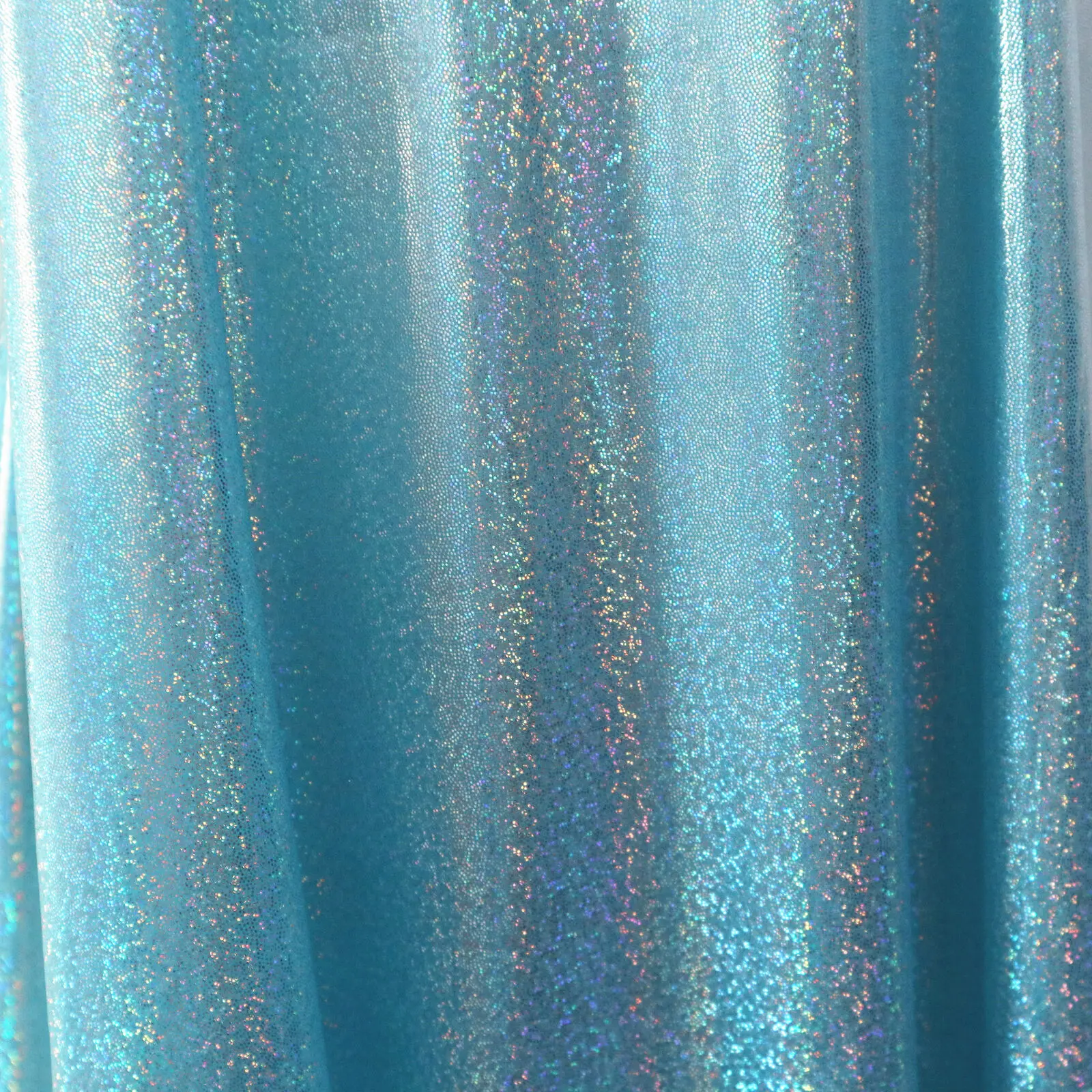 Glitter Iridescent Polyester Fabric for Party Dresses and Decorations (59in x 39in)