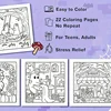 [Spooky Cutie Coloring Book] 1pc Cozy Hygge Spooky Cutie Adult Coloring Book - Relaxation with Adorable Creepy Creatures, Paper 4