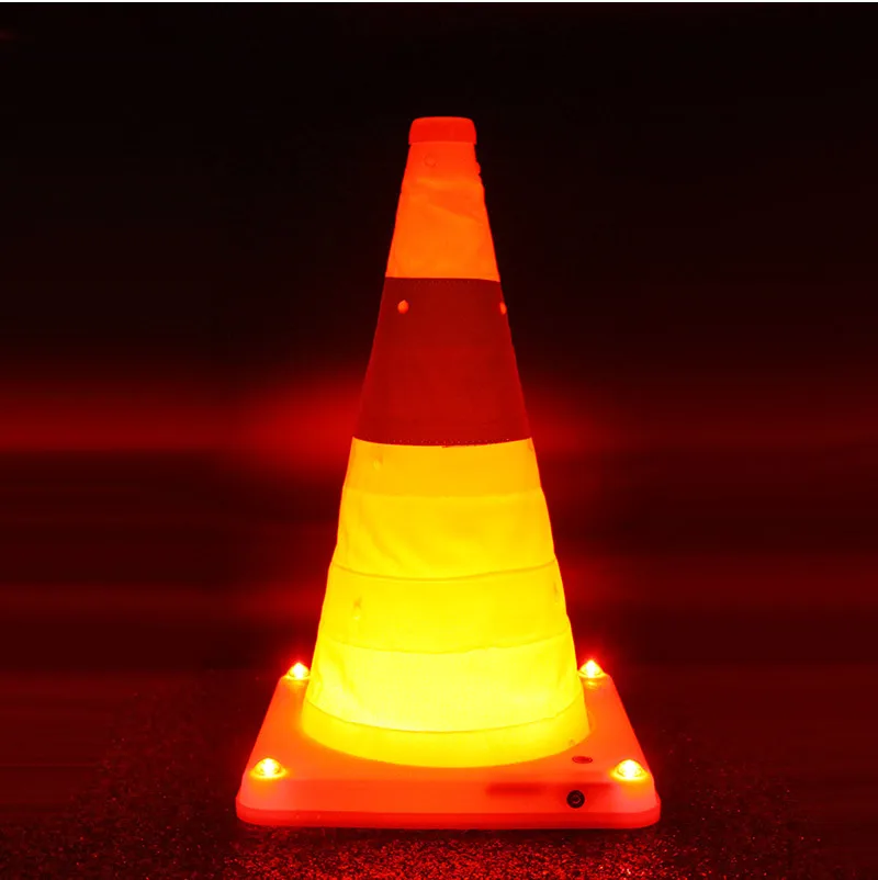 40cm Height USB Rechargeable LED Collapsible Road Traffic Multi Purpose