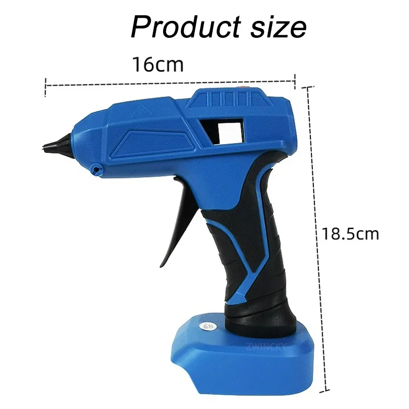 Electric Hot Melt Glue Gun for Makita/Dewalt/Milwaukee 18V Battery Cordless Hot Melt Glue Gun With Sticks DIY Repair Tool