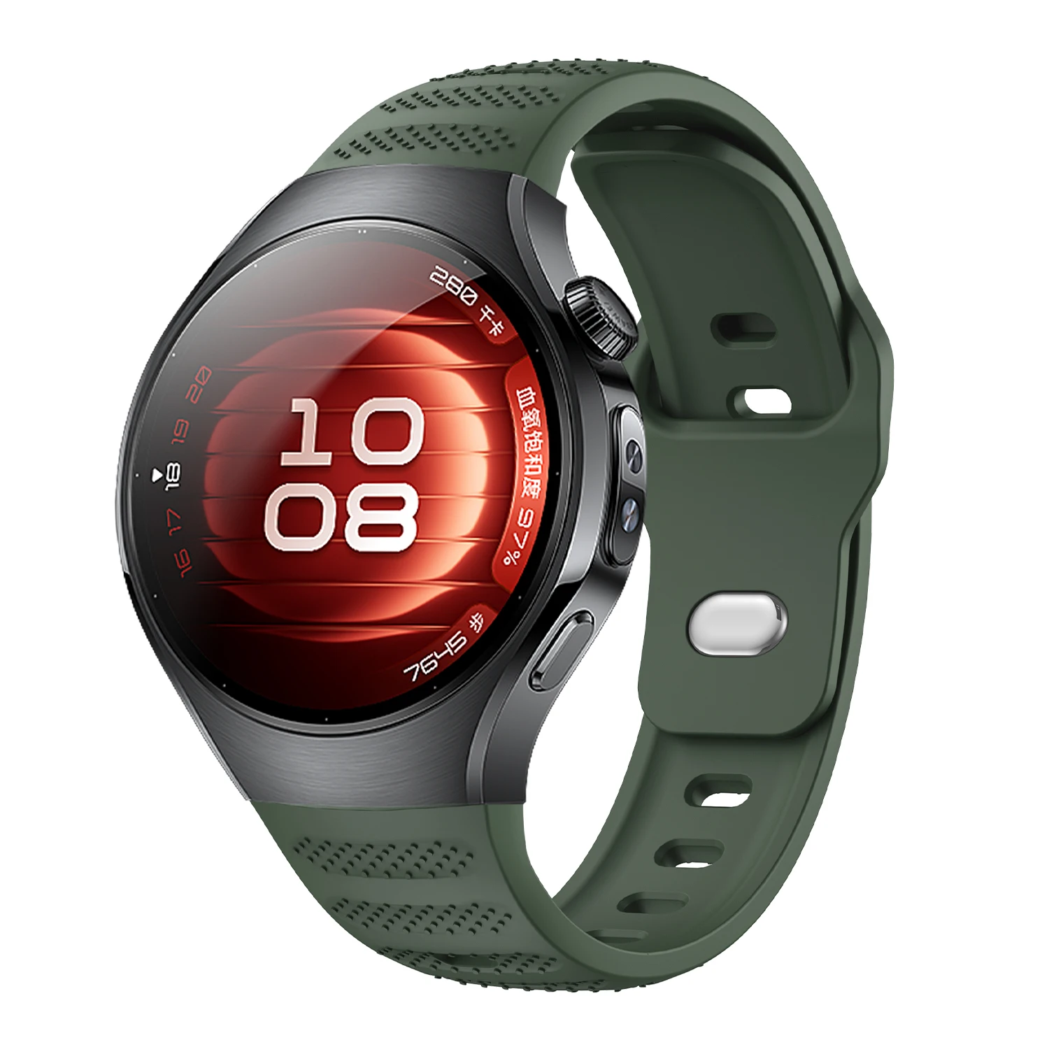 Premium No-Gap Soft Silicone Sport Watch Strap - Universal Fit