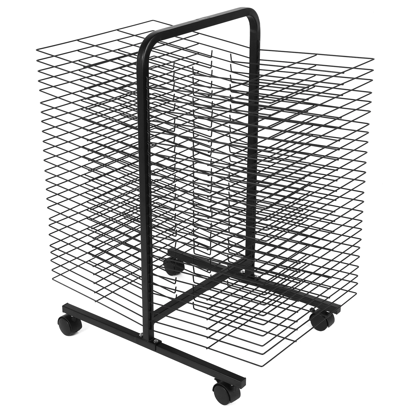 50 Floors Art Drying Rack Double Sided Mobile Painting Drying Rack Rolling Art Rack Cart for Painting Craft Artwork Storage