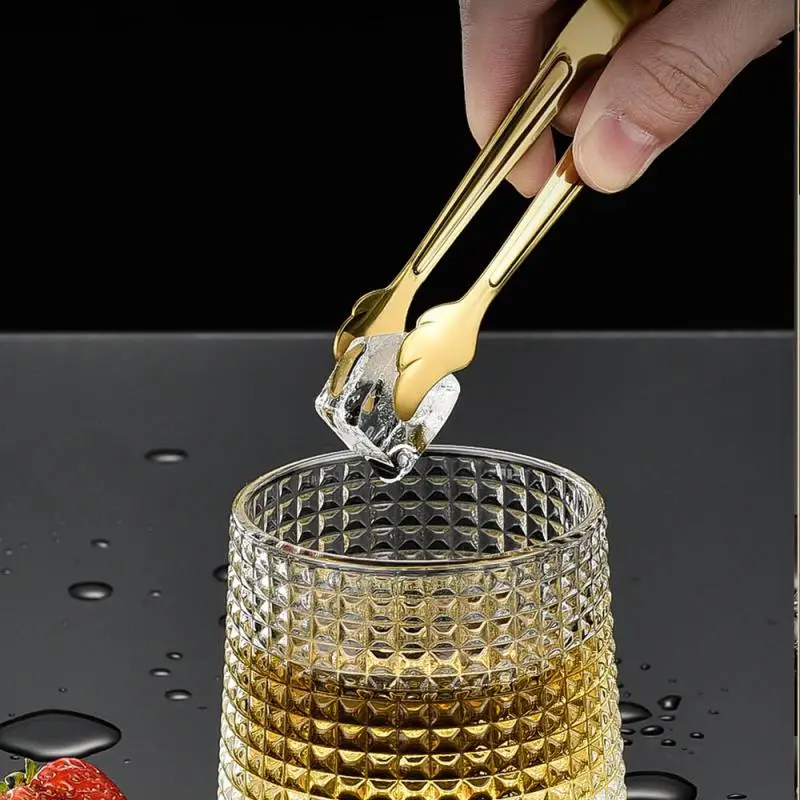 1/2PCS Stainless Steel Sugar Cube Holder Stainless Steel Sugar Tong Hotel Bar -Cube Picker Coffee Tea Food Serving Tool
