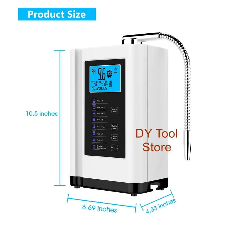 Wall mounted small molecule group electrolytic water dispenser alkaline water dispenser household hydrogen-rich water dispenser