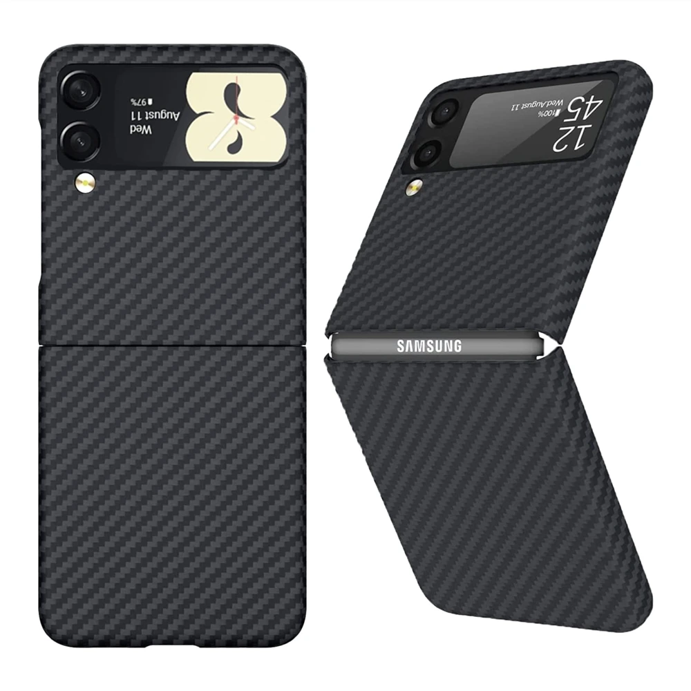 

Чехол для Samsung Galaxy Z Flip 4 3, [Slim Fit] чехол из арамидного волокна военного класса для Galaxy Z Flip4 Flip3